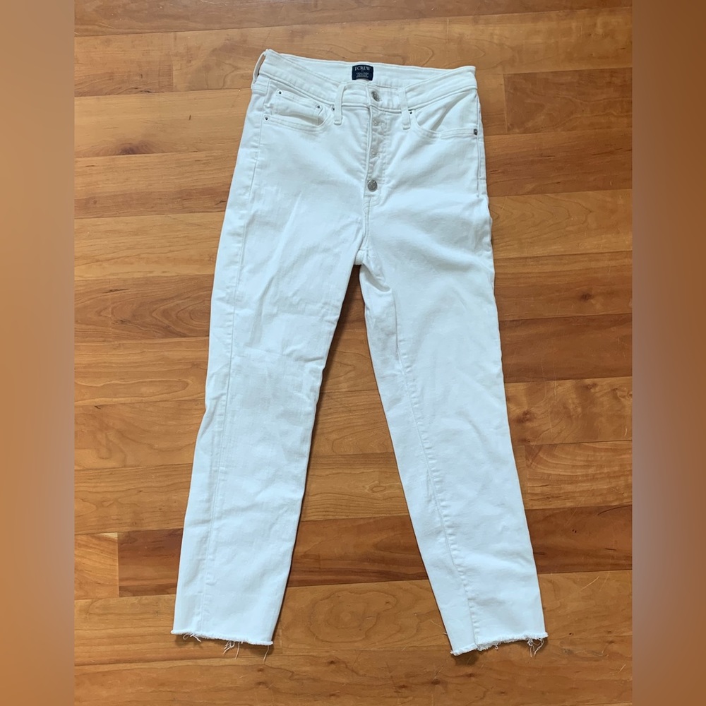 J. Crew Vintage Straight High Rise Women Jeans in Cream